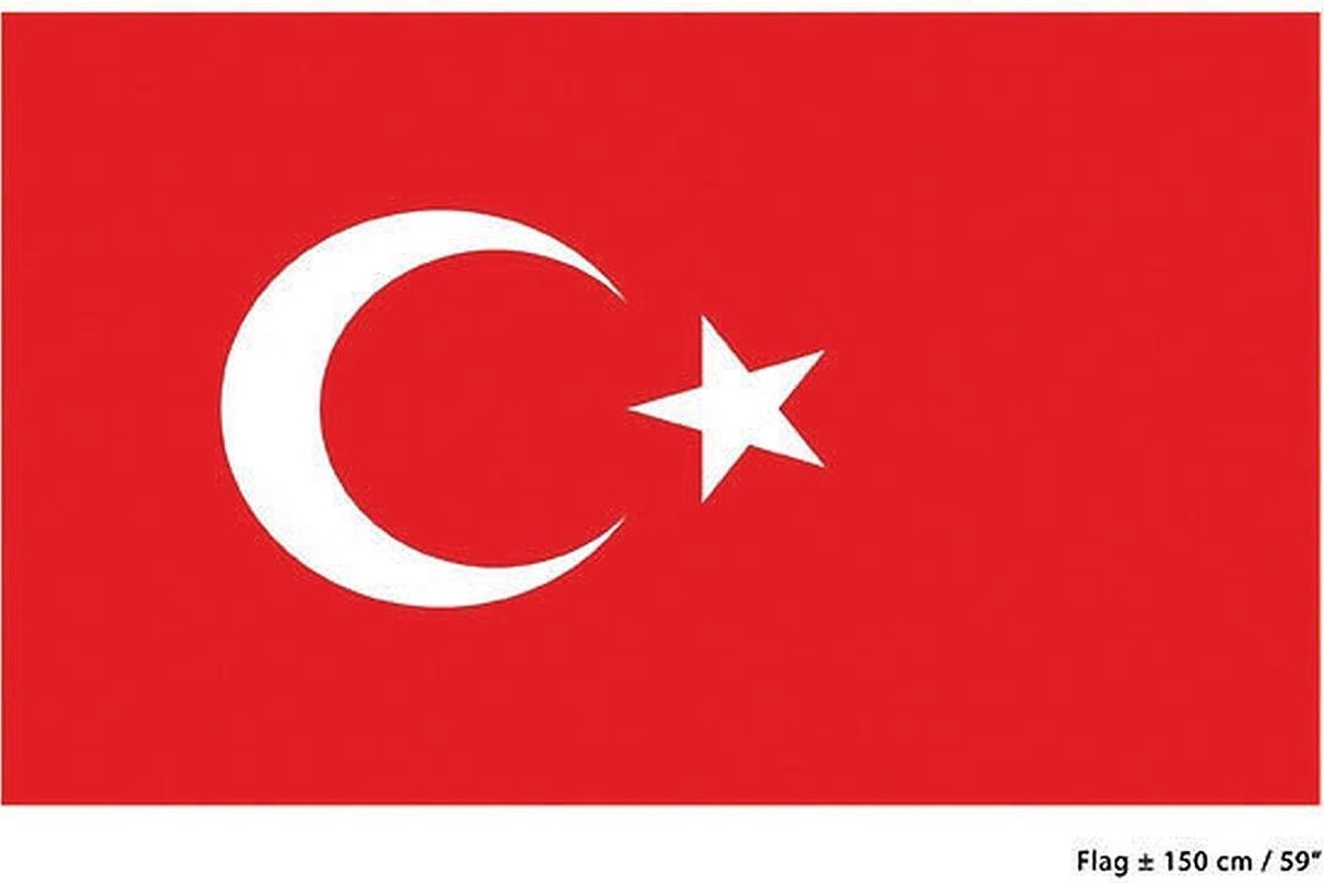 Vlag Turkije | Turkse vlag 150x90cm